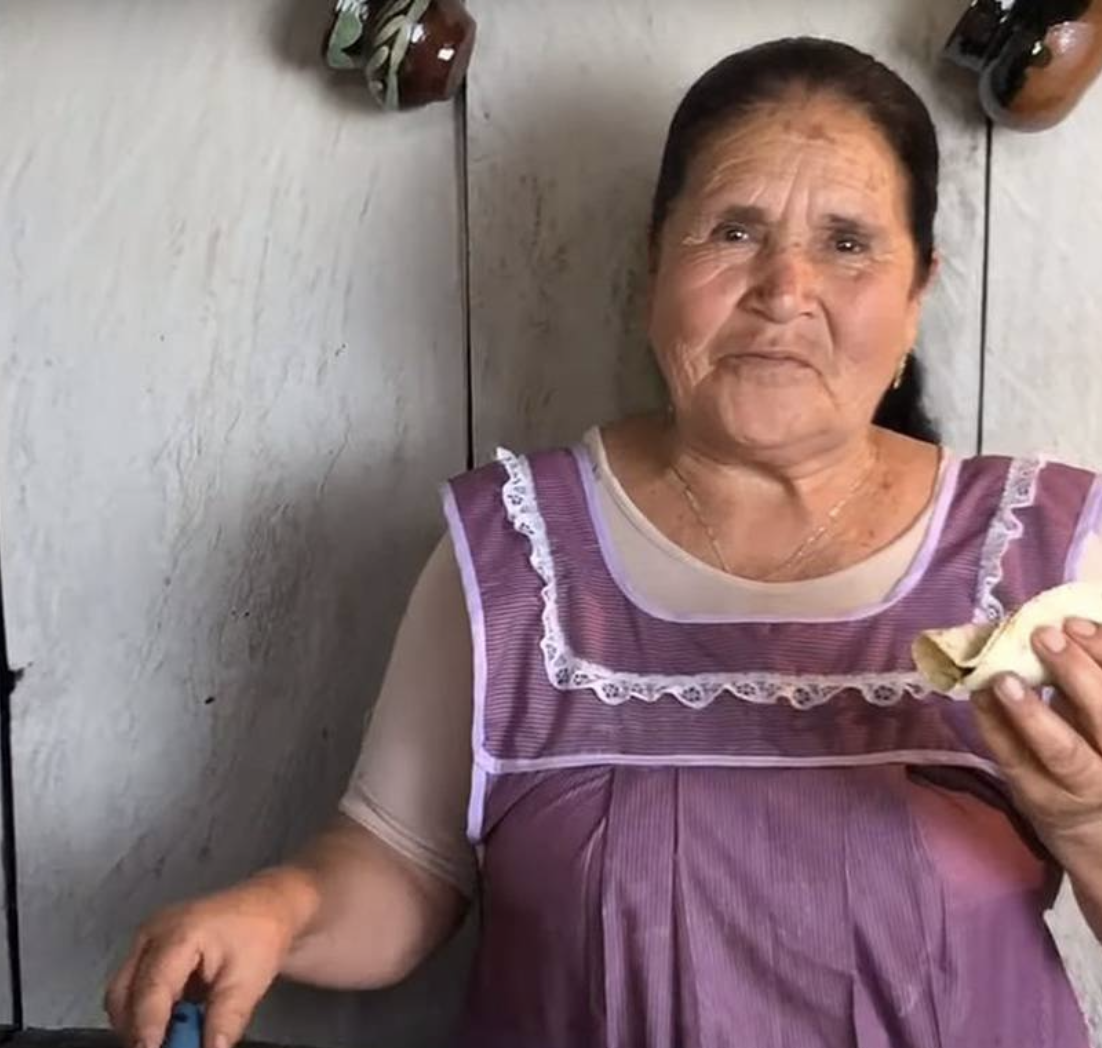 Mexican Abuelita with millions of views on her cooking youTube channel