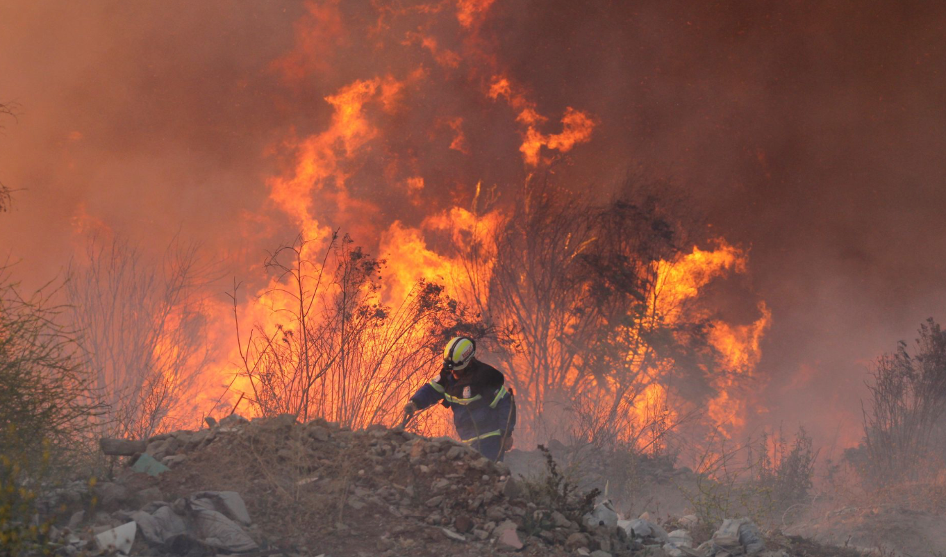 Chile Battles Forest Fires in Viña Del Mar
