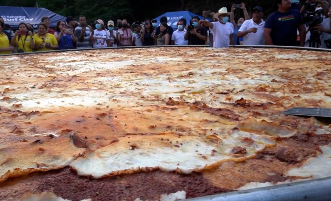 Largest pupusa world record set by Gastronomical Festival 