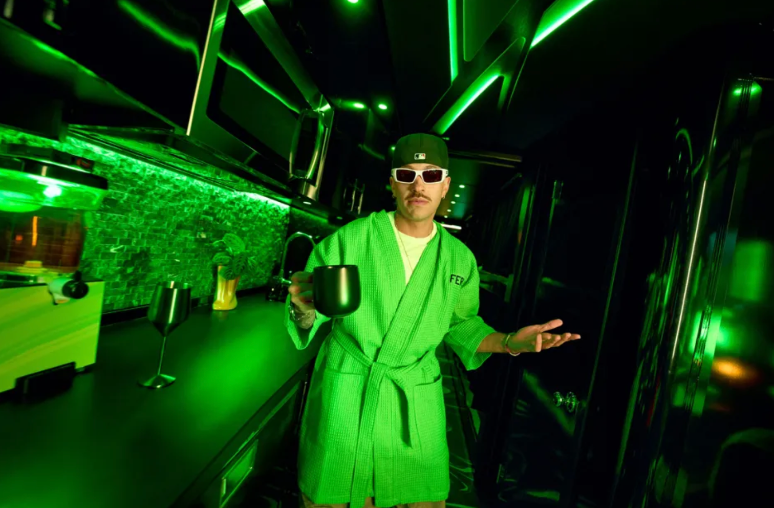 Travel like a VIP on Feid’s tour bus