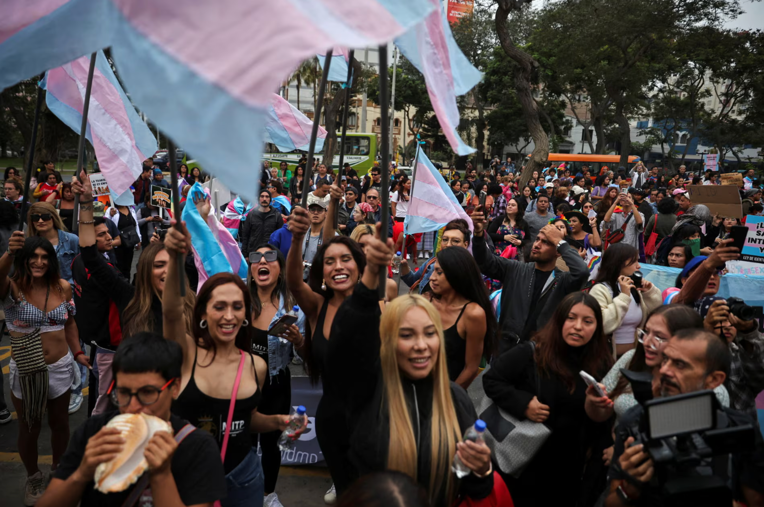 Protesters march in Peru against new insurance law that deems transgender p &hellip;