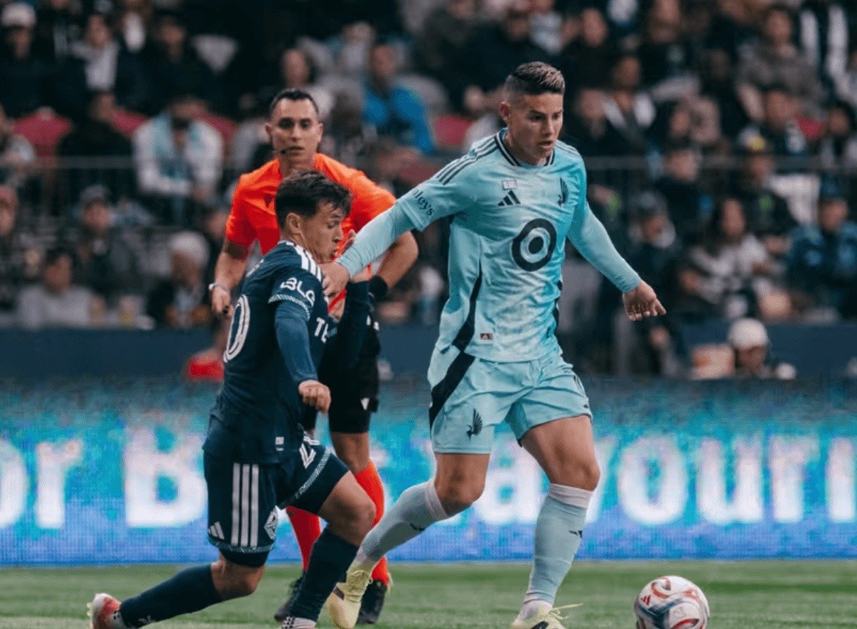 James Rodríguez Makes MLS Debut as Whitecaps Rout Minnesota United